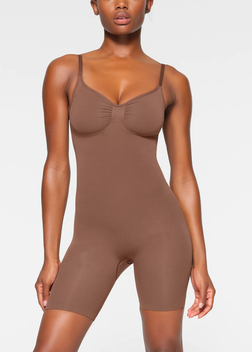 Customized mid-thigh jumpsuits